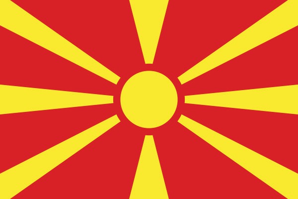 Nordmazedonien Flagge